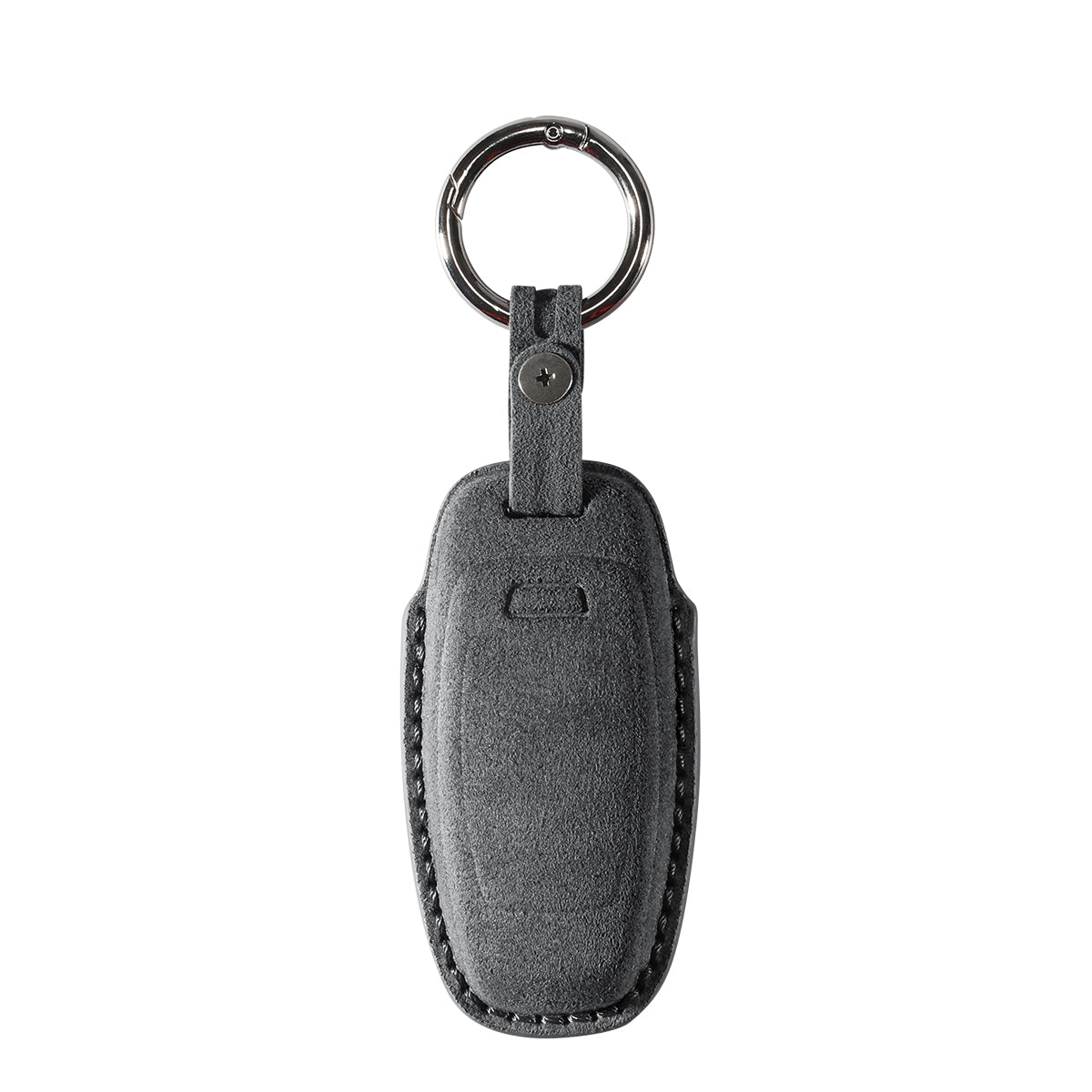 Alcantara Car Key Fob Cover for Audi | Model B with Buckle - Space Grey
