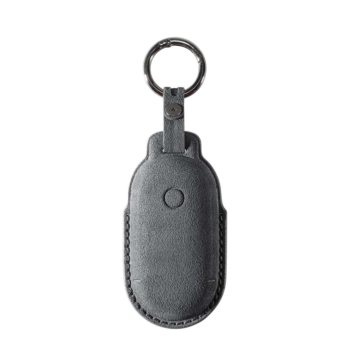 Alcantara Car Key Fob Cover for Mercedes-Benz | Model C with Buckle - Space Grey
