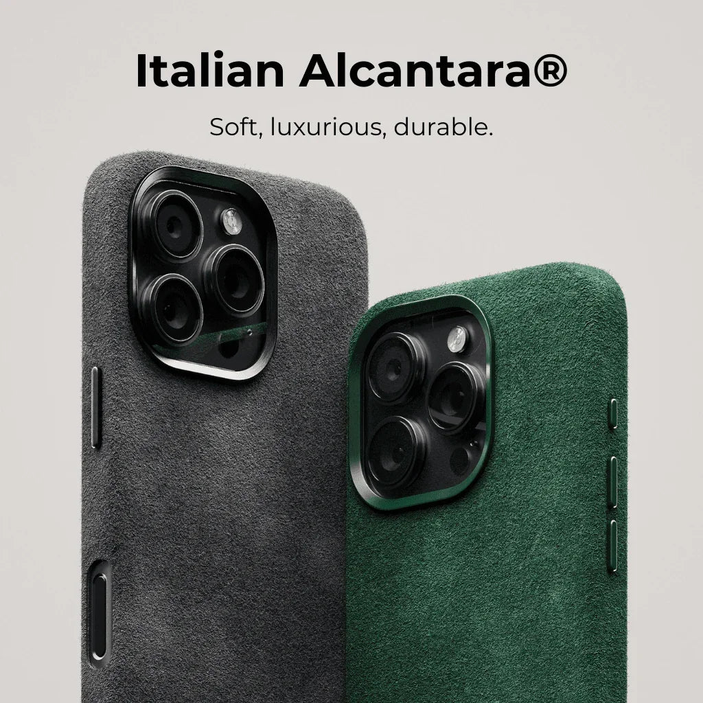iPhone 16 Pro Max – Alcantara-Hülle – Space Grau