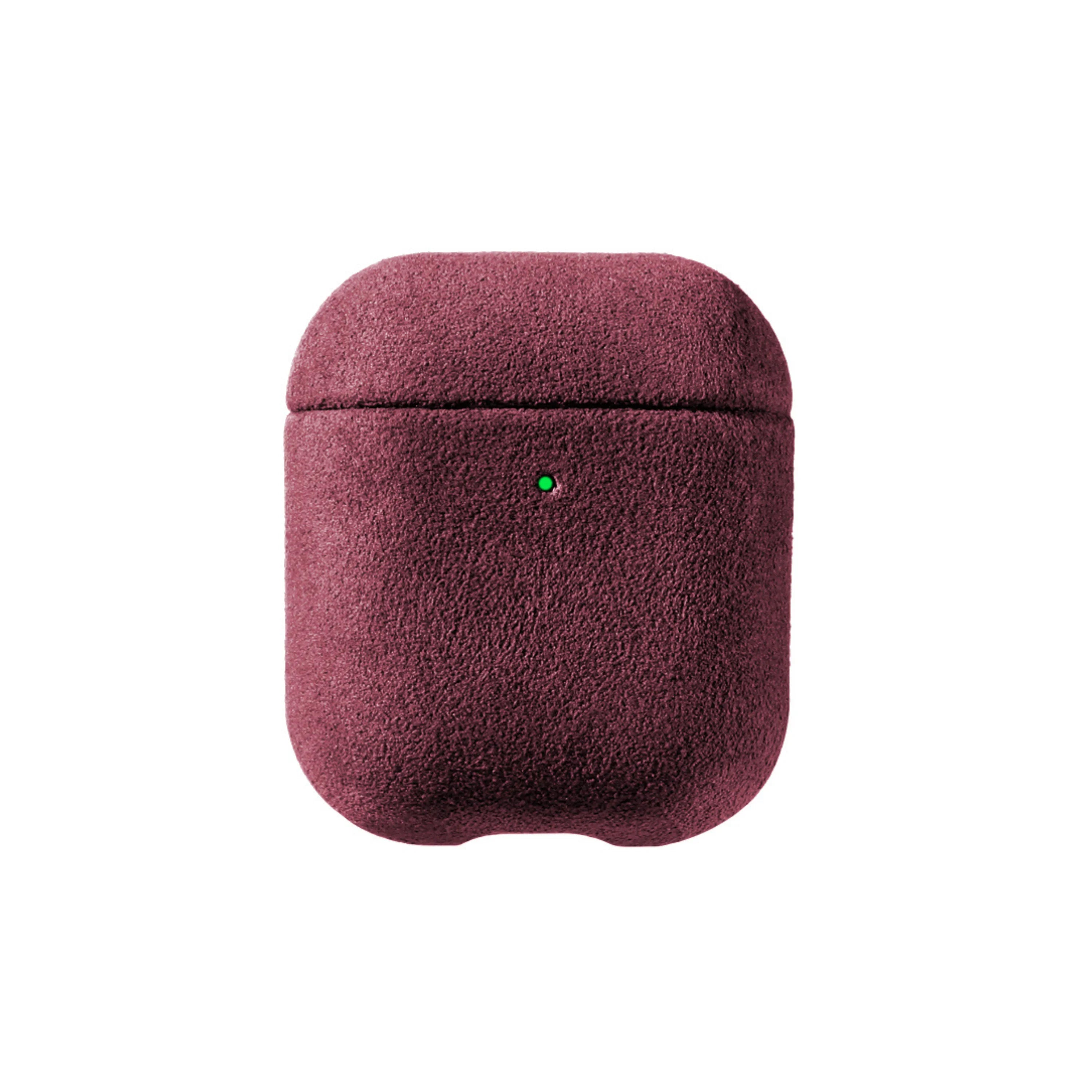 AirPods 1/2 Gen Alcantara Case - Rot