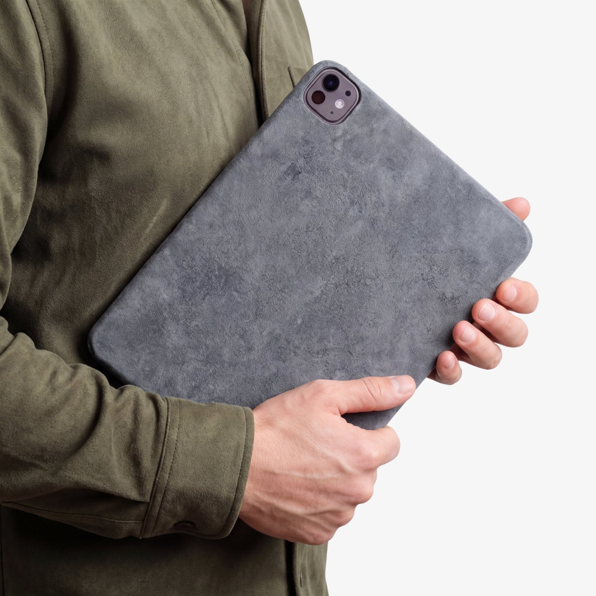 Alcantara iPad Cover - For iPad Pro (11 inch) - Nardo Gray - Alcanside
