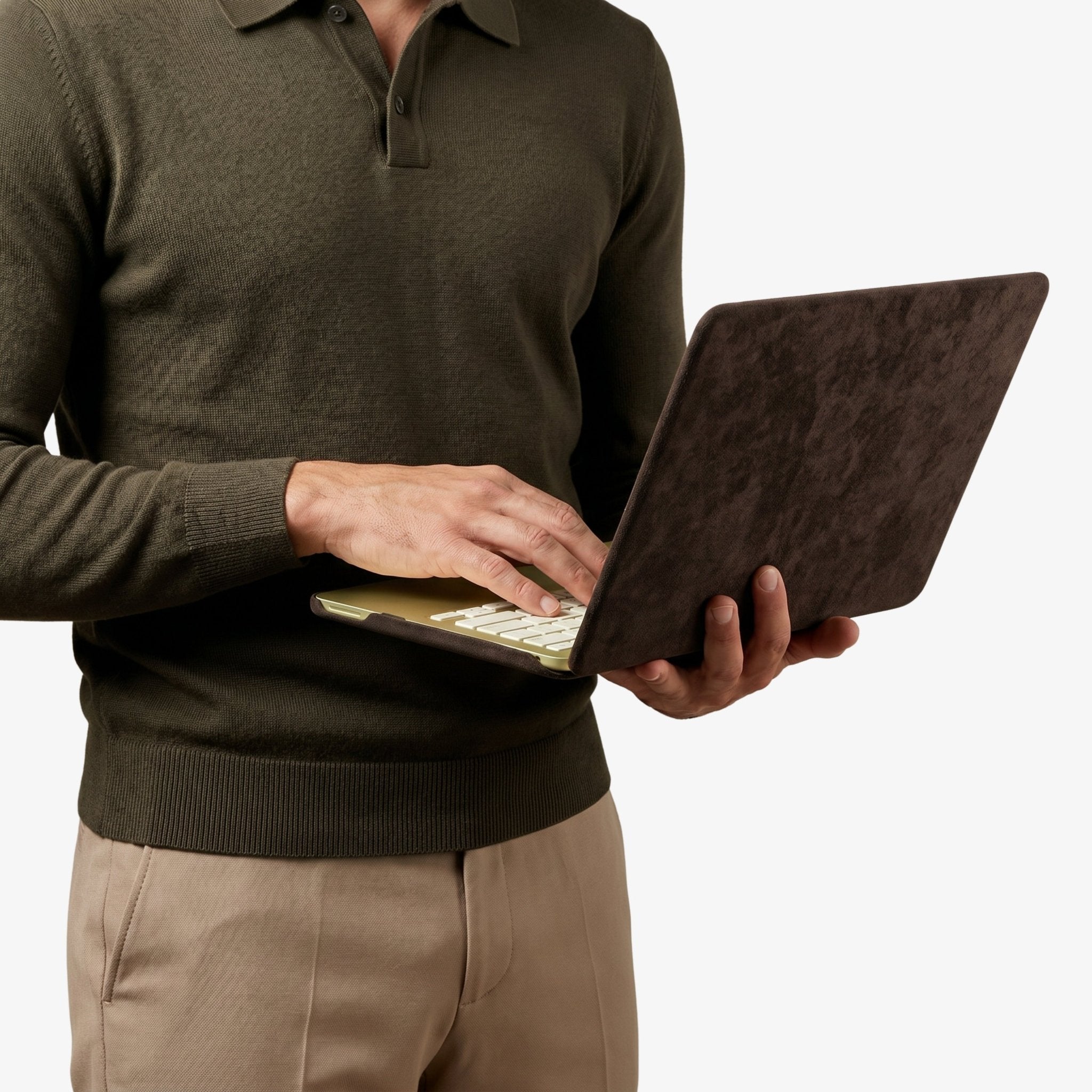 Alcantara MacBook Neo Cover – For 13 inch (2026) – Chocolate Brown - Alcanside