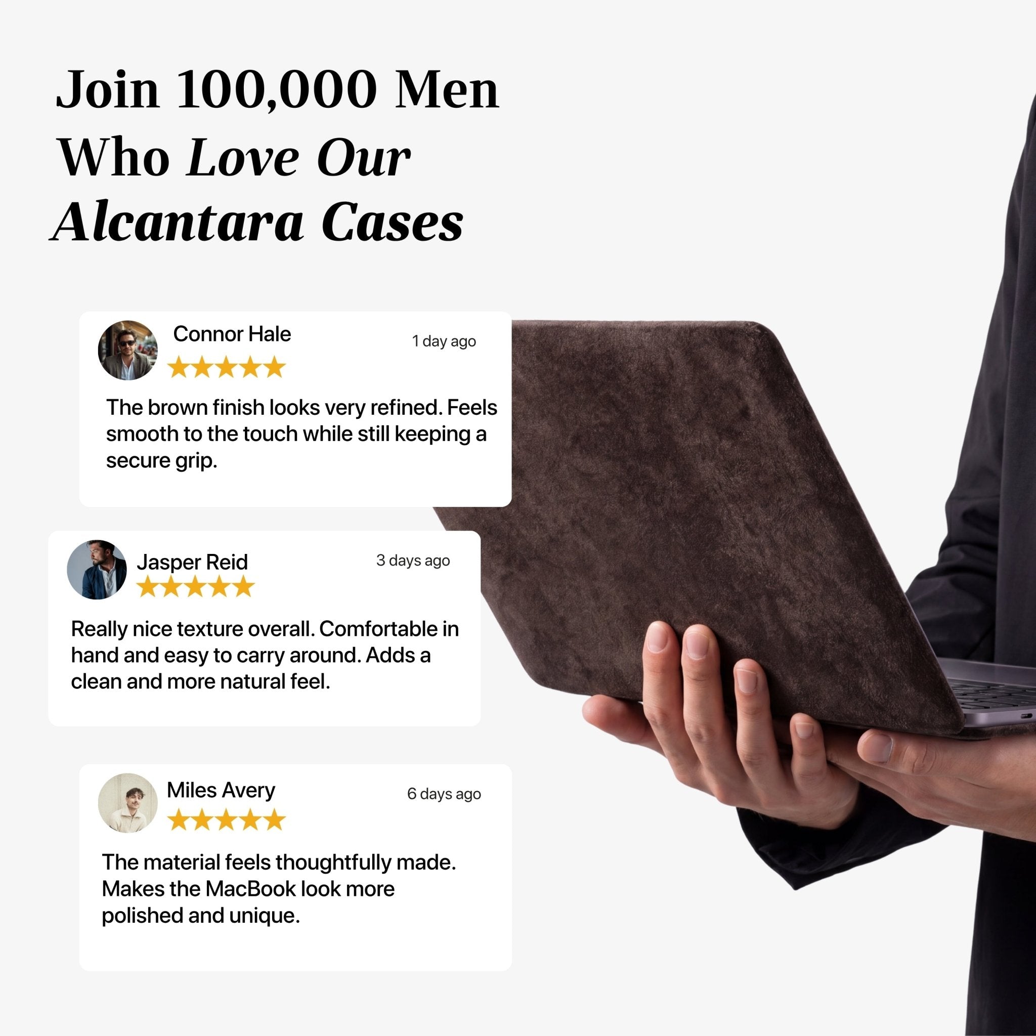 Alcantara MacBook Pro & Pro Max Cover - For 16 inch (2021 - 2024) - Chocolate Brown - Alcanside