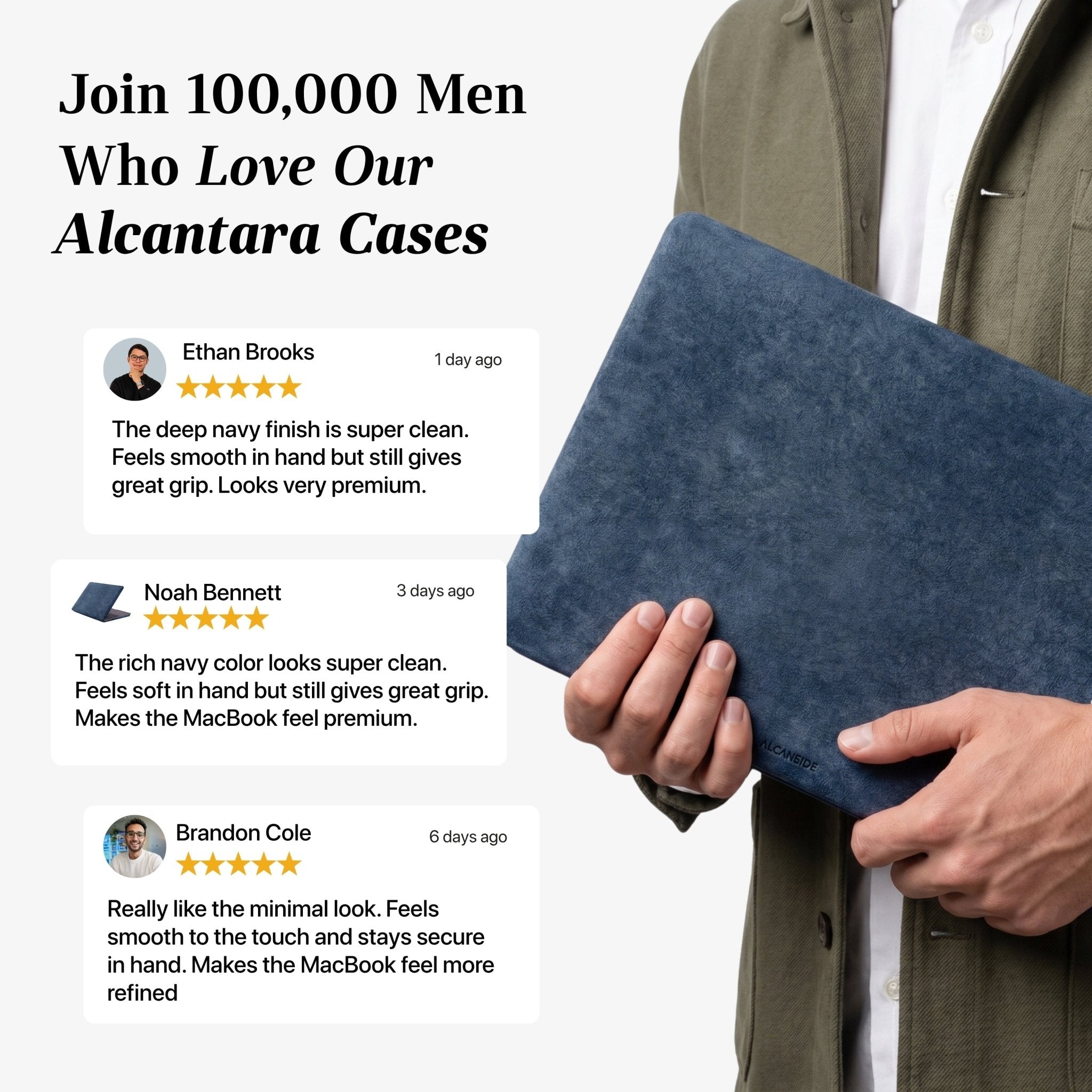 Alcantara MacBook Pro & Pro Max Cover - For 16 inch (2021 - 2024) - Ocean Blue - Alcanside