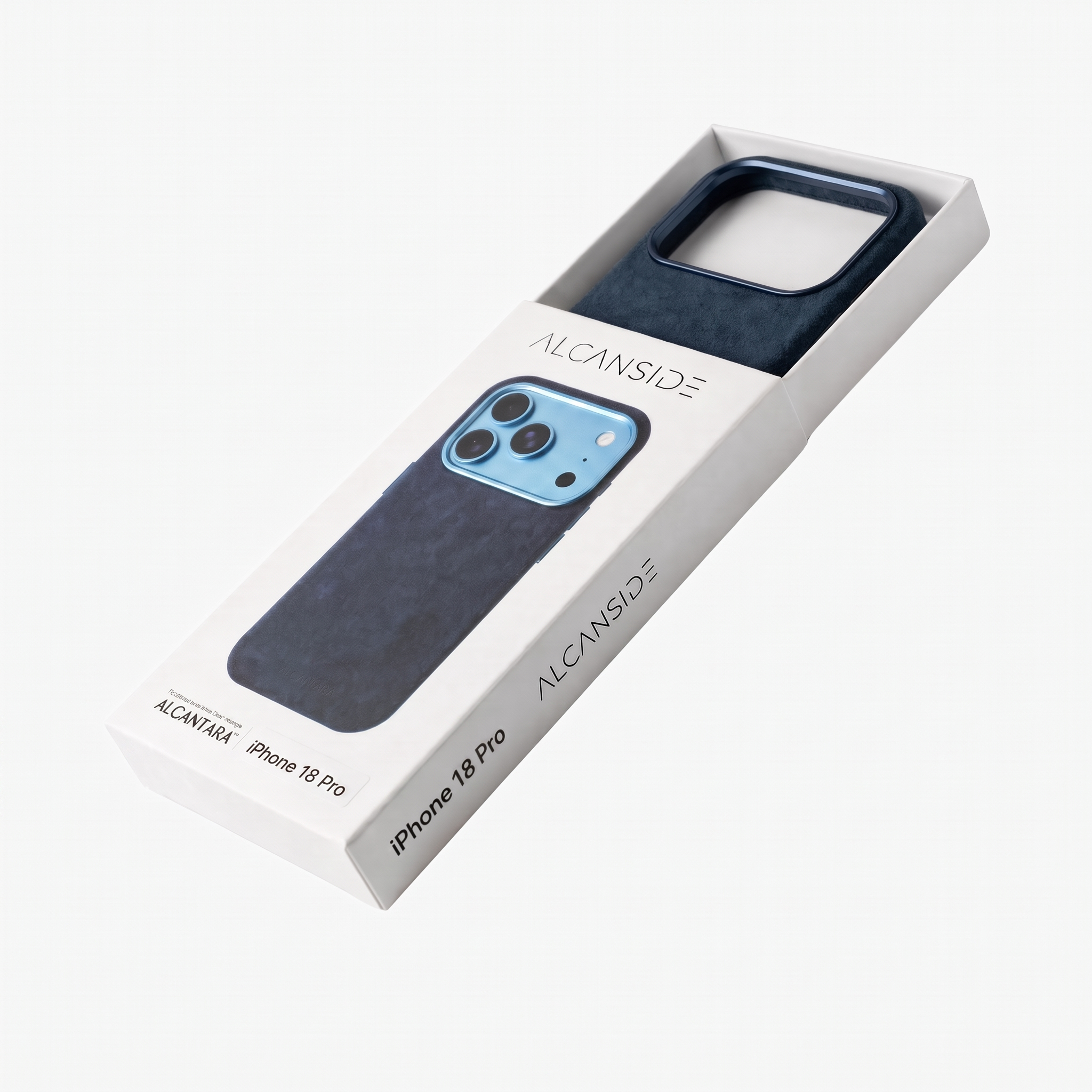 iPhone 18 Pro Alcantara case packaging