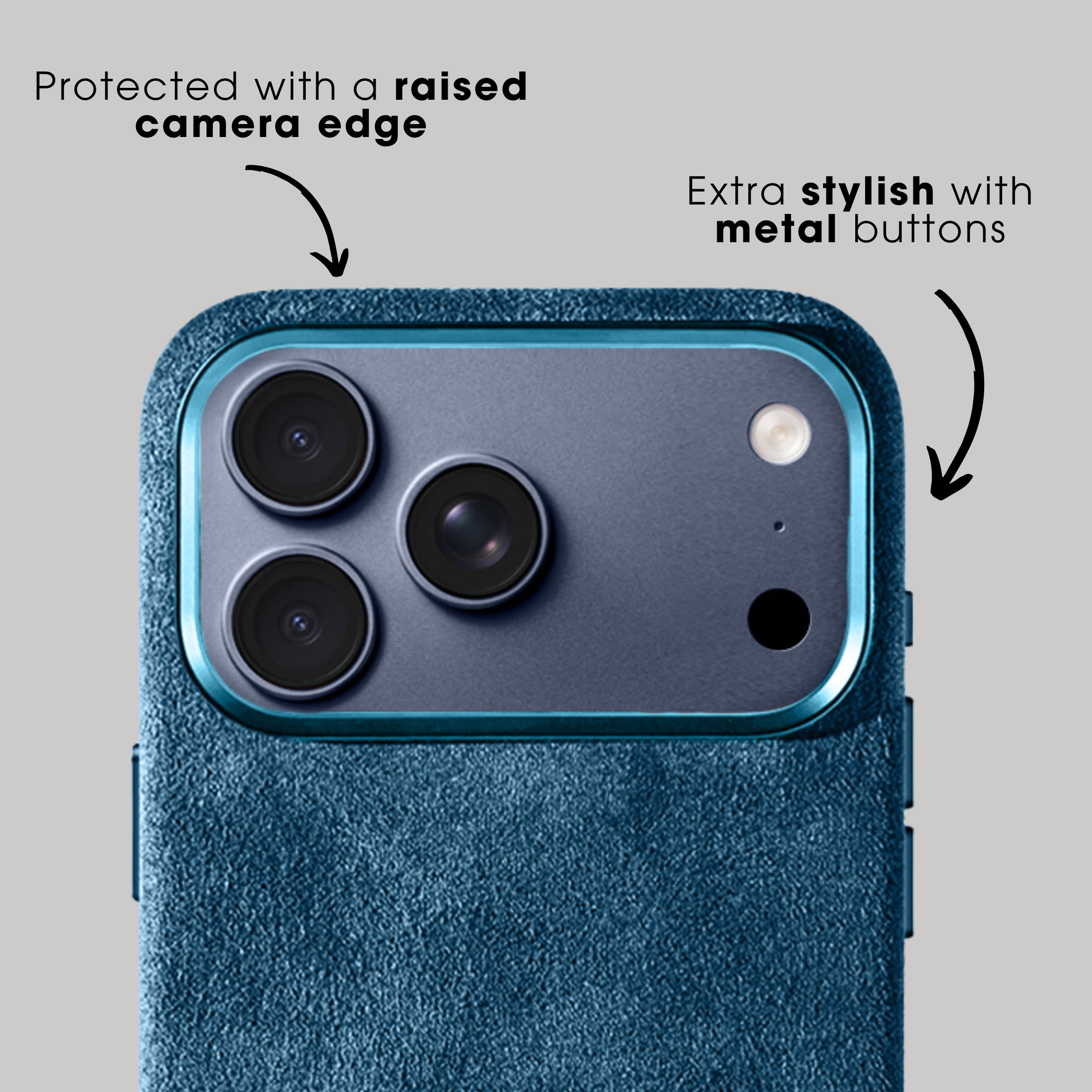 iPhone 17 Pro Max - Alcantara Case - Ocean Blue