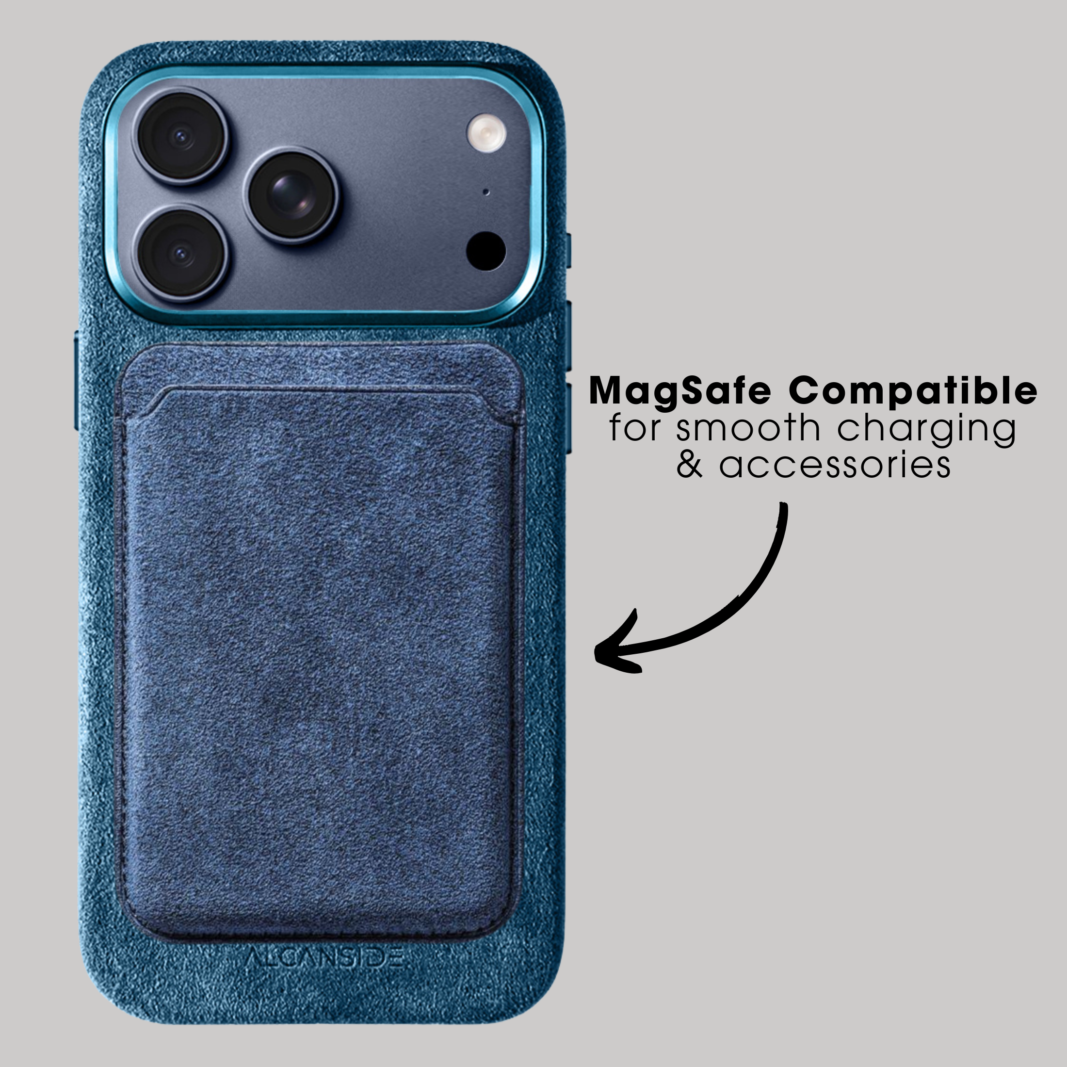 iPhone 17 Pro Max - Alcantara Case - Ocean Blue