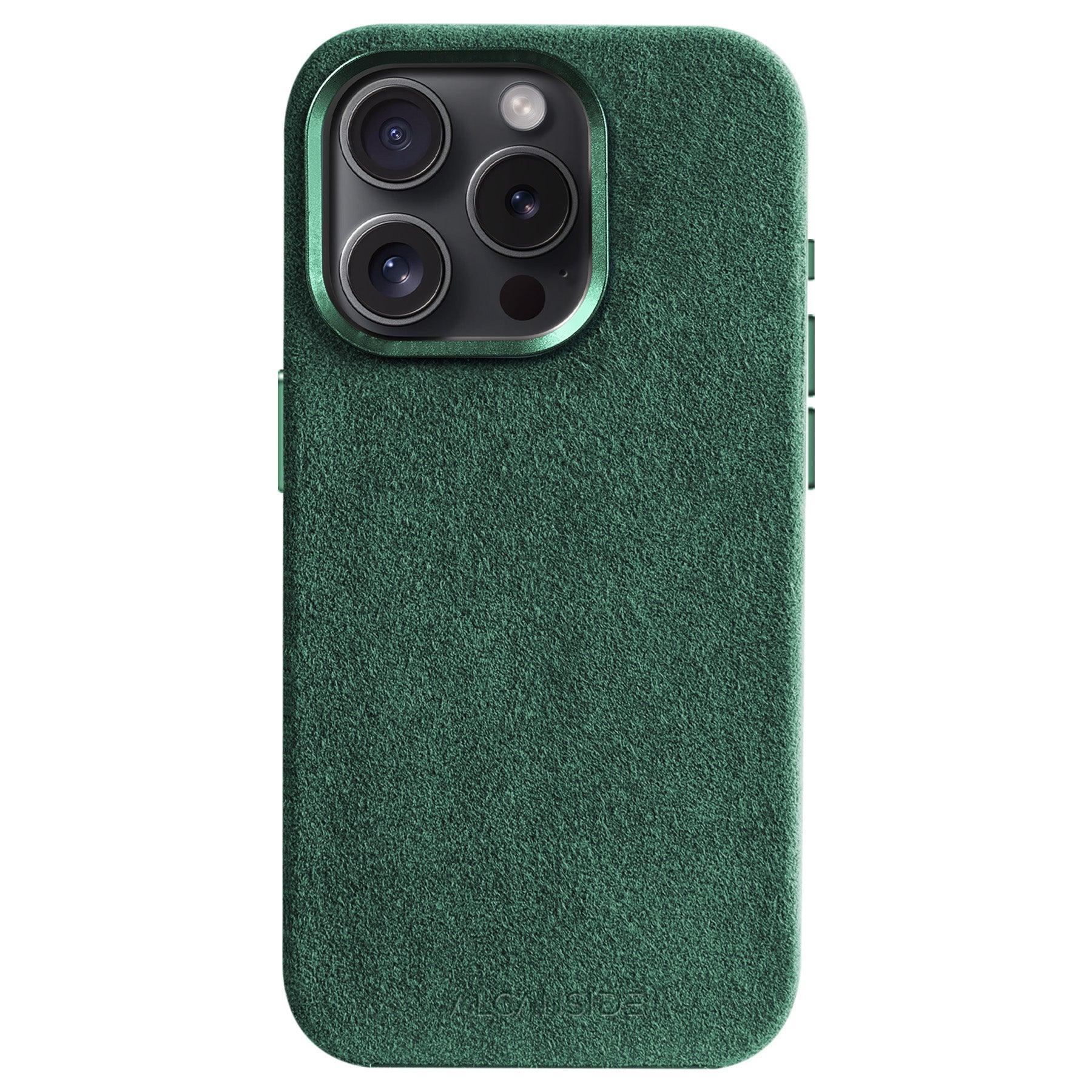 iPhone 15 Pro Max - Alcantara Case - Midnight Green - Alcanside
