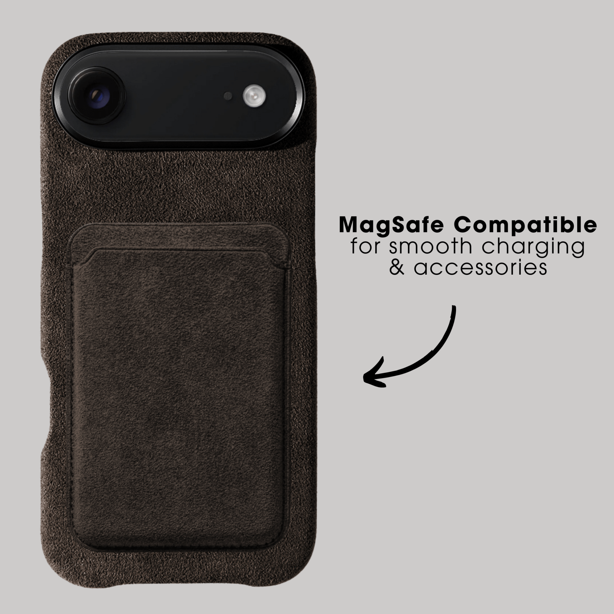 iPhone 17 Air - Alcantara Case - Chocolate Brown - Alcanside