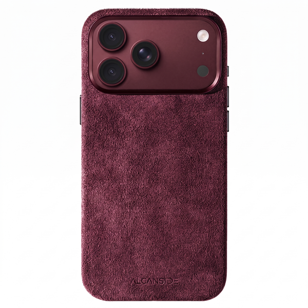 iPhone 18 Pro Max - Alcantara Case - Wine Red