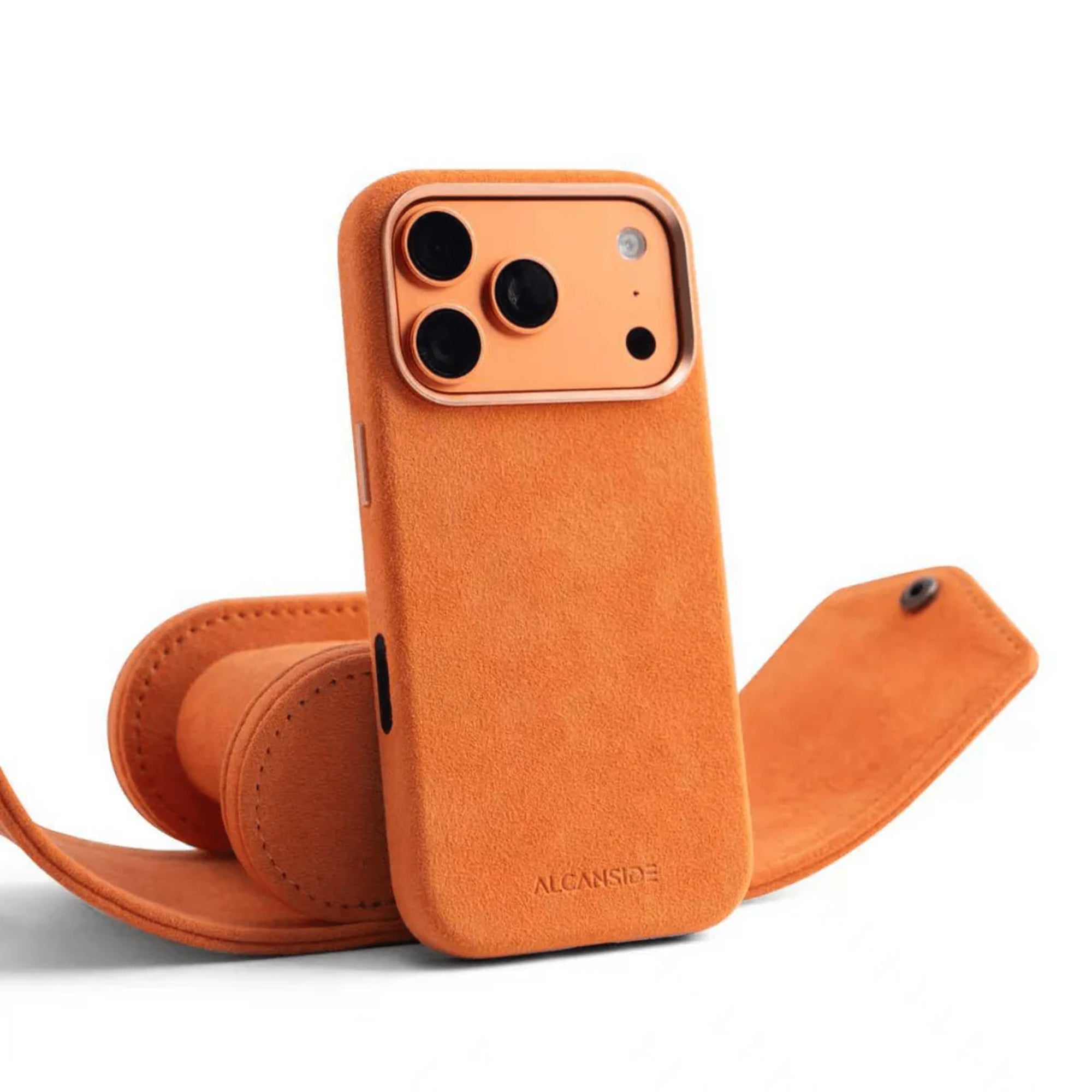 iPhone Alcantara Case - Orange - Alcanside