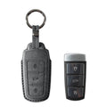 Alcantara Car Key Fob Cover for Volkswagen | Model J with Buckle - Space Grey
