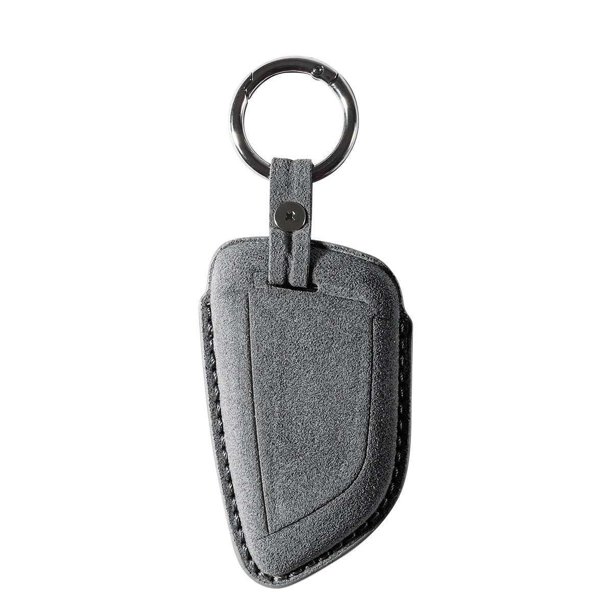 Alcantara Car Key Fob Cover for BMW | Model B with Buckle - Space Grey