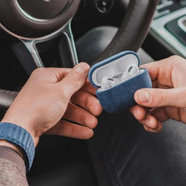 AirPods Pro (2nd Generation) Alcantara Case - Ocean Blue - Alcanside