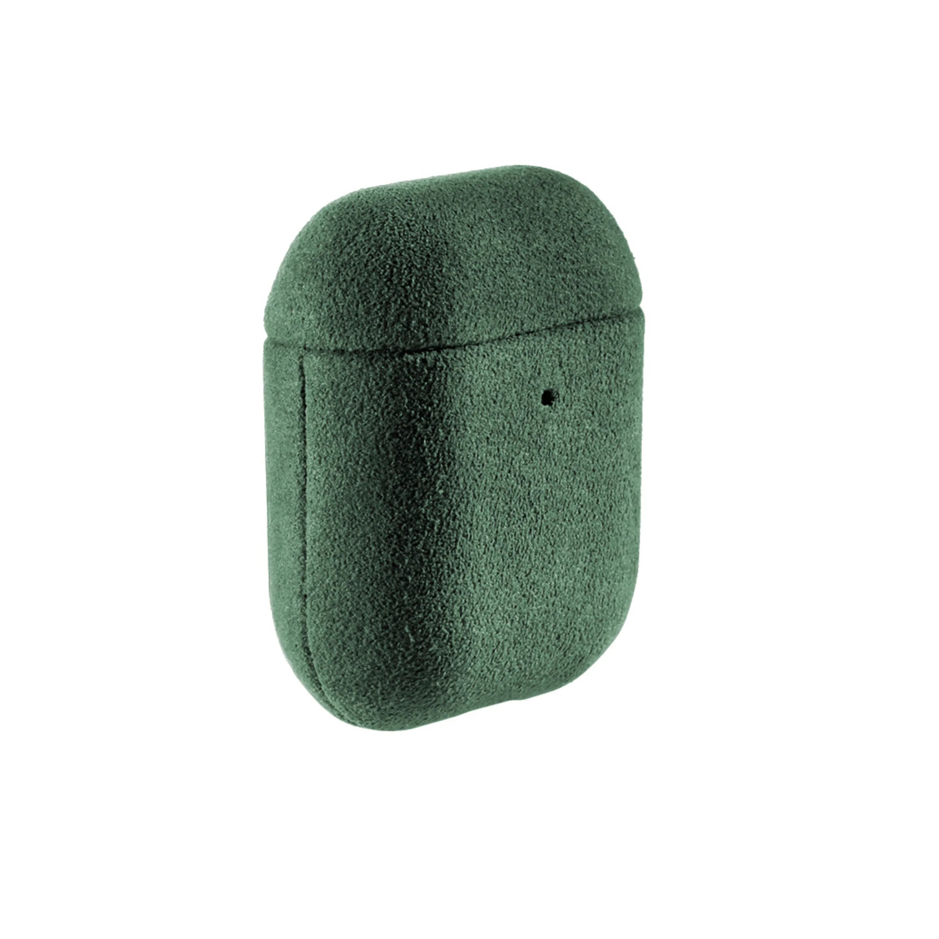 AirPods 1/2 Gen Alcantara Case - Midnight Green