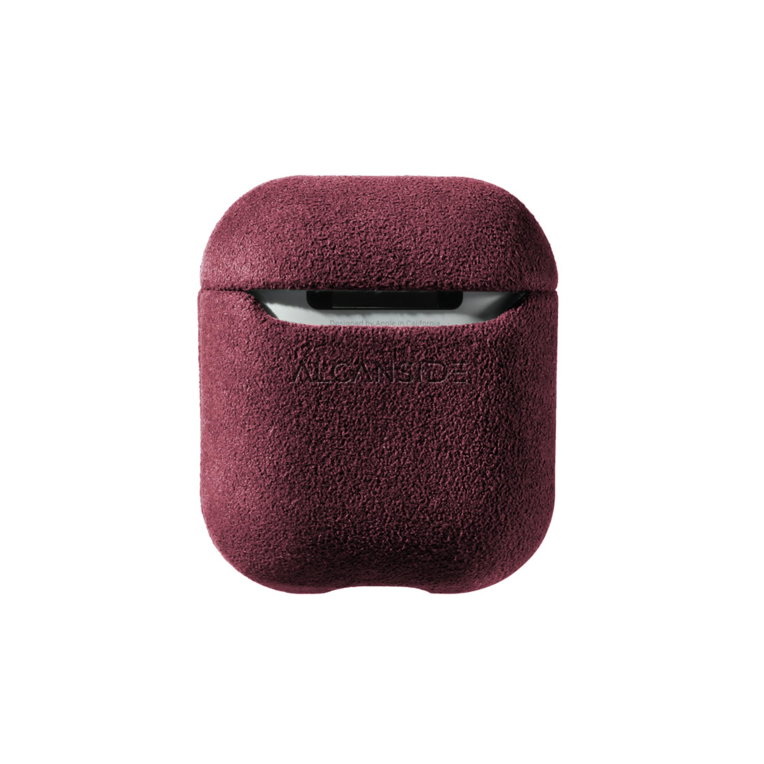 AirPods 1/2 Gen Alcantara Case - Rot