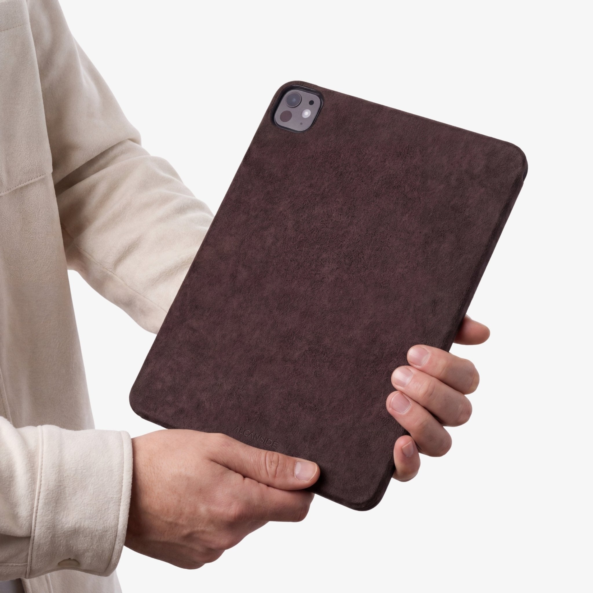 Alcantara iPad Cover - For iPad Pro (11 inch) - Chocolate Brown - Alcanside