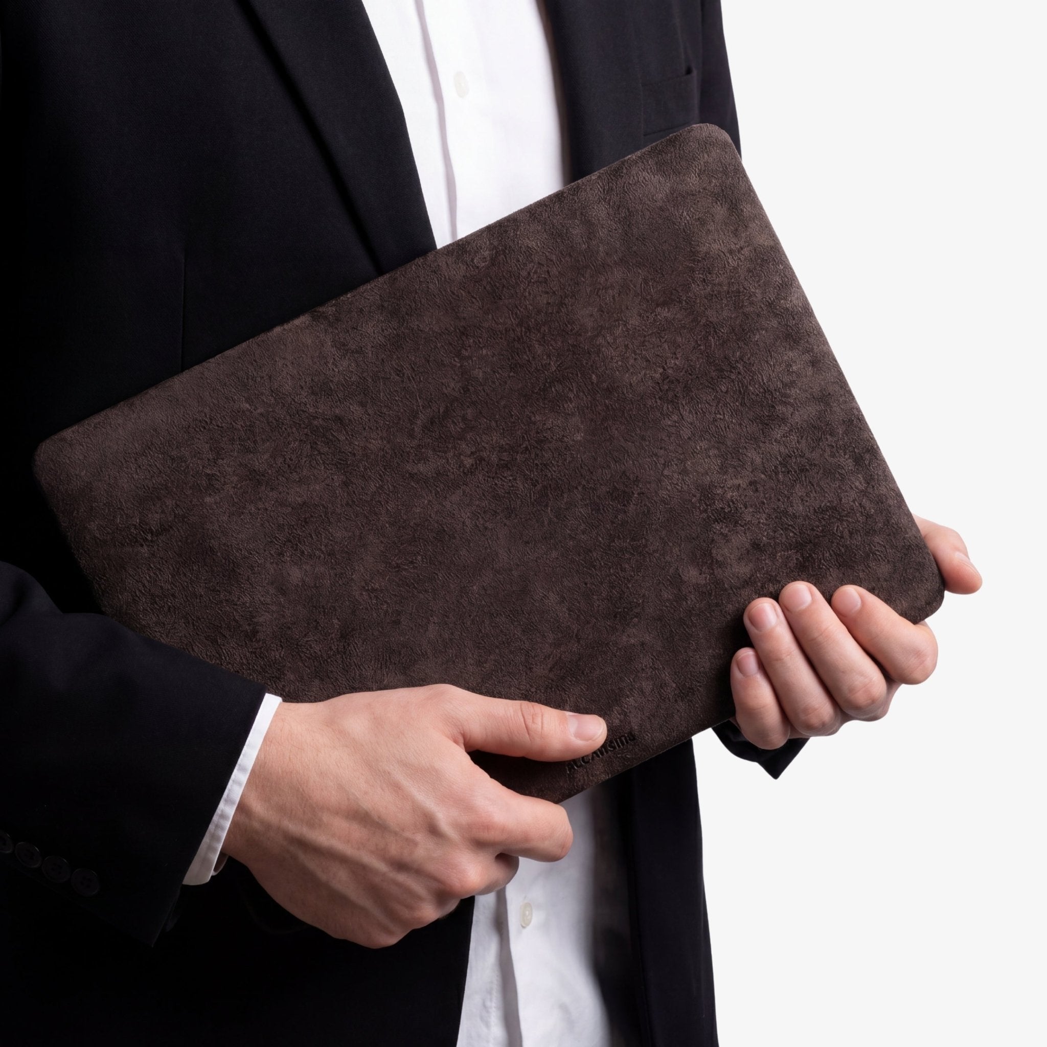 Alcantara MacBook Air Cover - For 13.6 inch (2022 M2 - 2025 M4) - Chocolate Brown - Alcanside