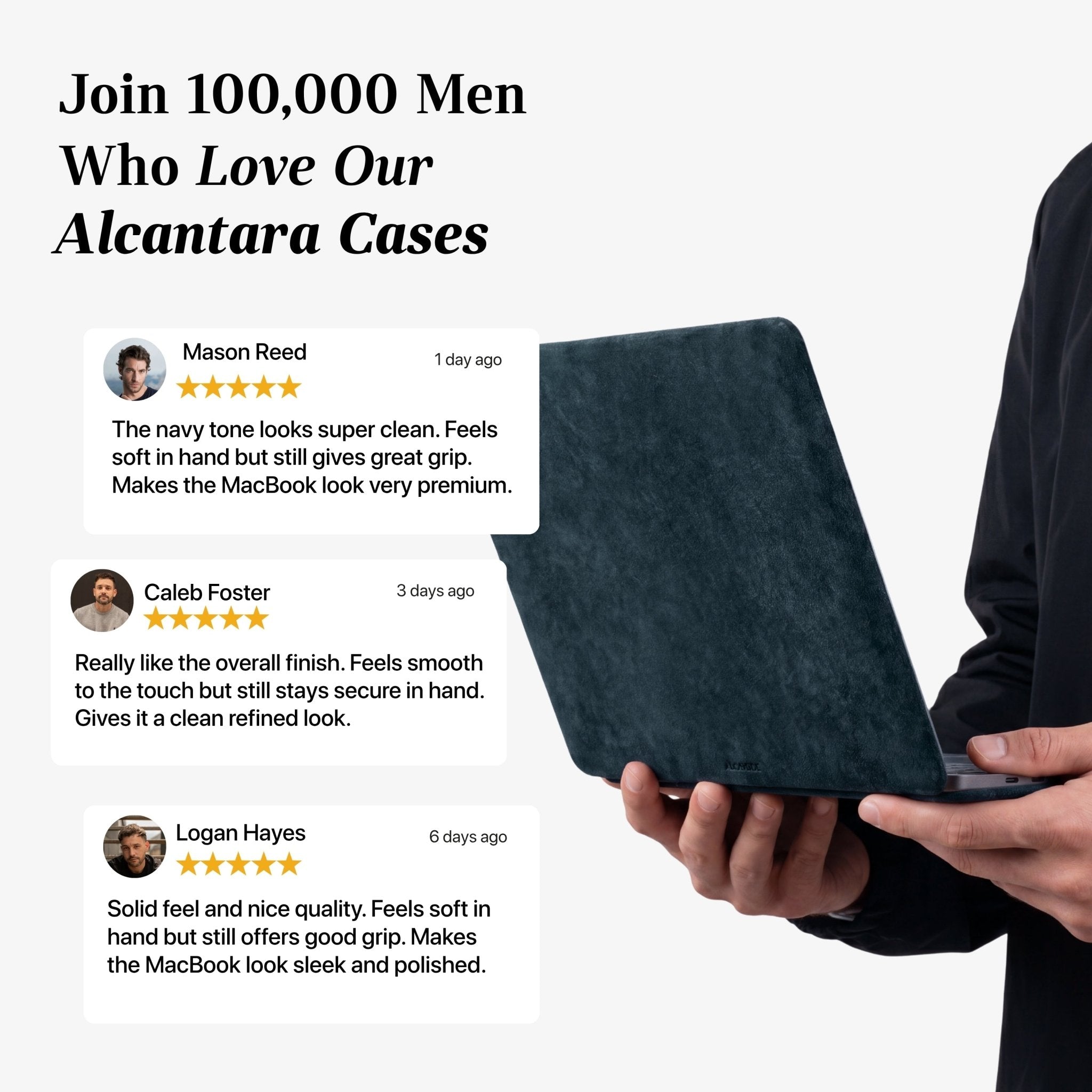 Alcantara MacBook Neo Cover – For 13 inch (2026) – Navy Blue - Alcanside