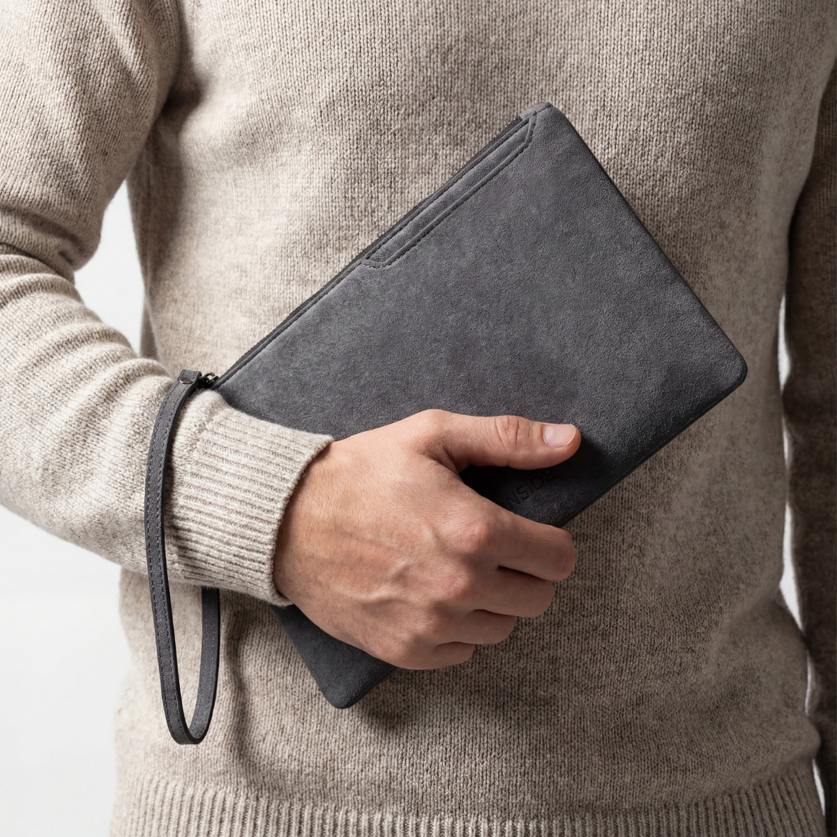 Alcantara Pouch - Space Grey