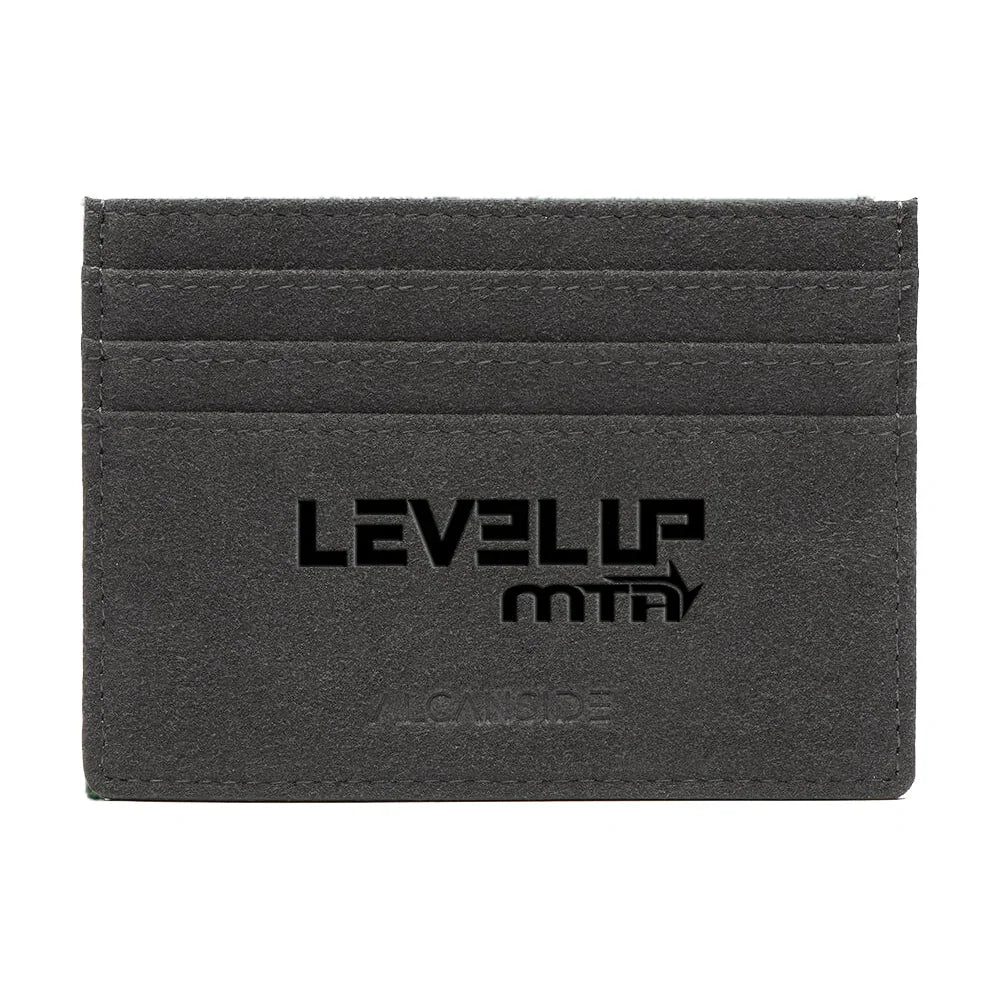 Alcantara Card Wallet - LEVEL UP MTA - Space Grey