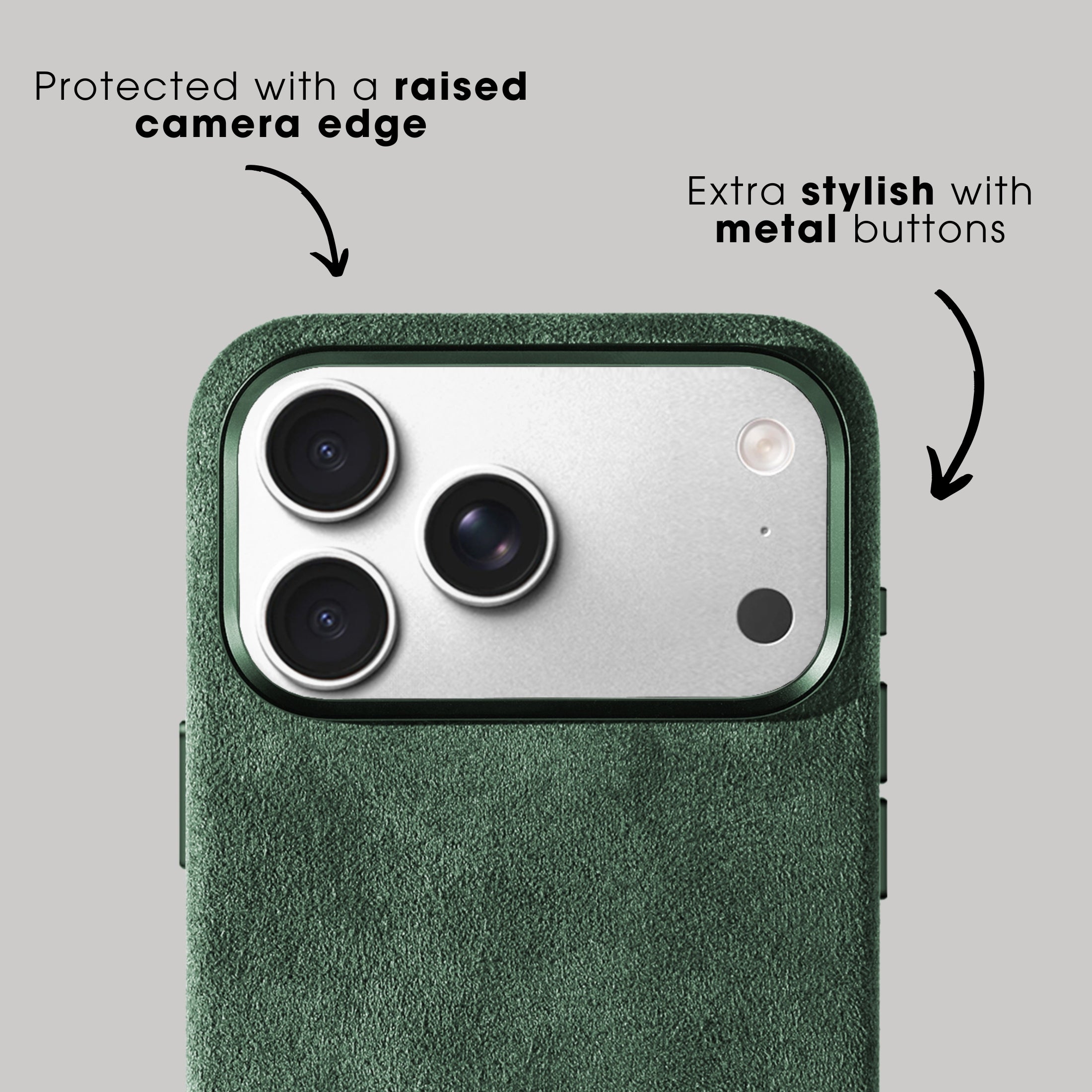 iPhone 17 Pro Max - Alcantara Case - Midnight Green