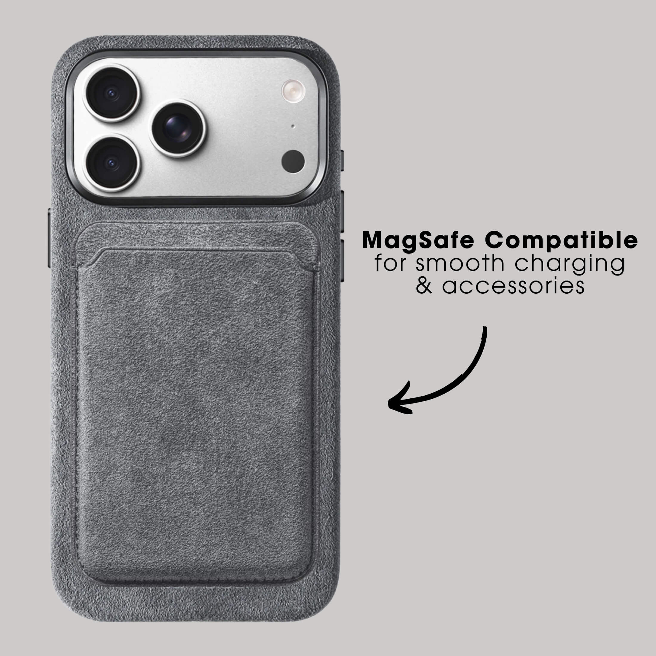 iPhone 17 Pro Max - Alcantara Case - Nardo Gray