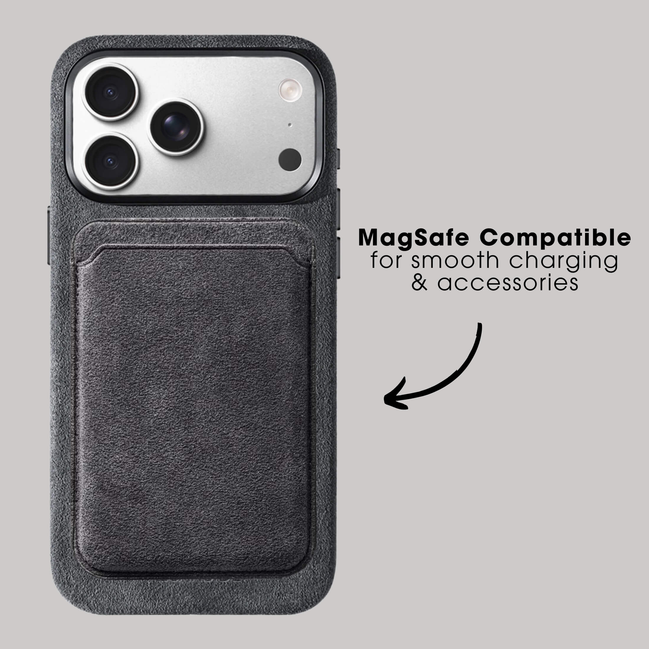 iPhone Alcantara Case - Space Grey
