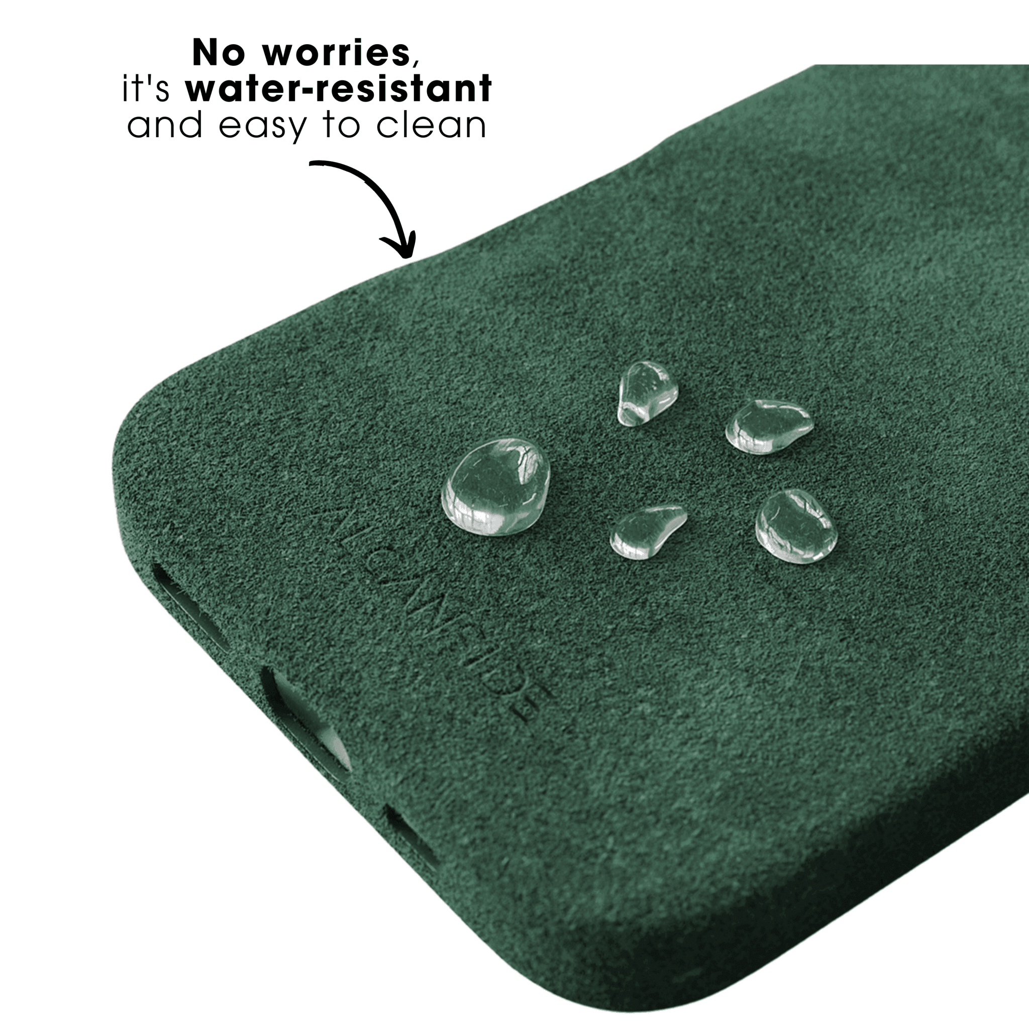 iPhone 16e - Alcantara Case - Midnight Green - Alcanside