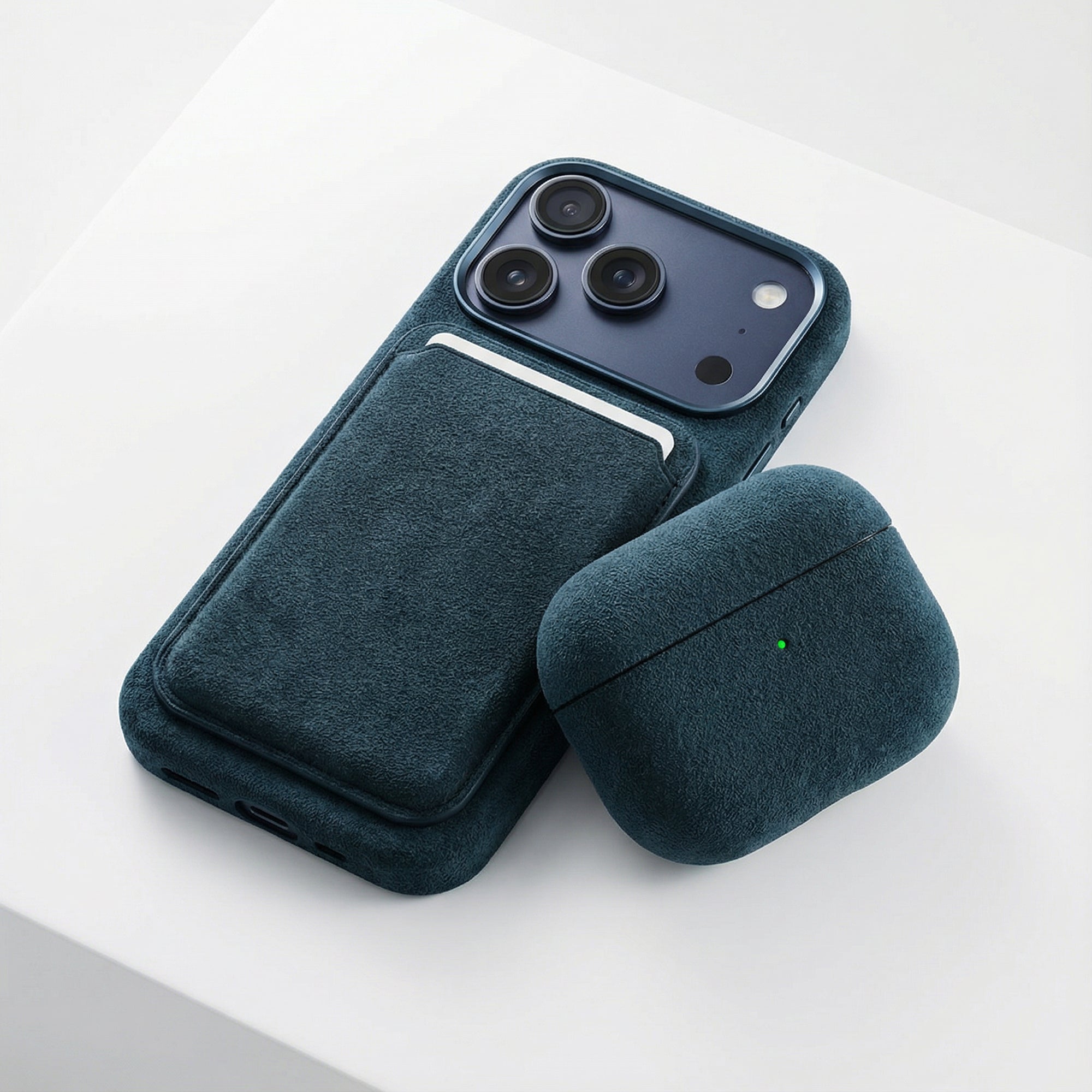 iPhone Alcantara Case - Navy Blue - Alcanside