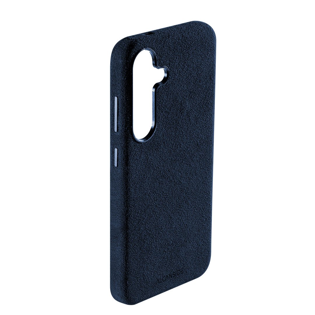 Samsung Galaxy S25 - Alcantara Case - Navy Blue - Alcanside