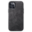 iPhone 12 & 12 Pro - Alcantara Case - Space Grey - Alcanside